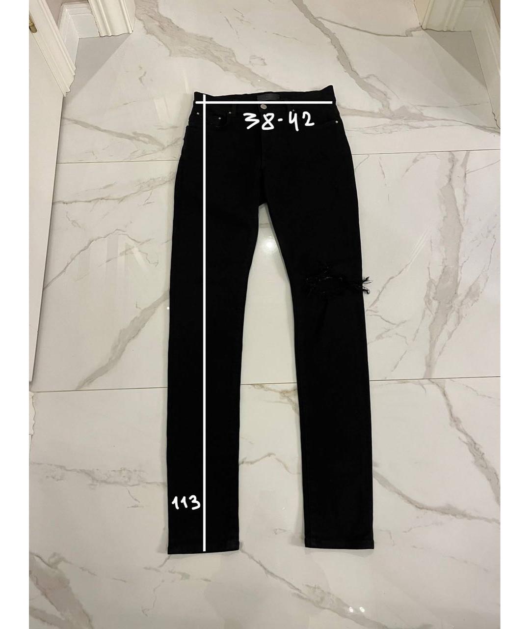 AMIRI Черные хлопковые джинсы скинни, фото 6