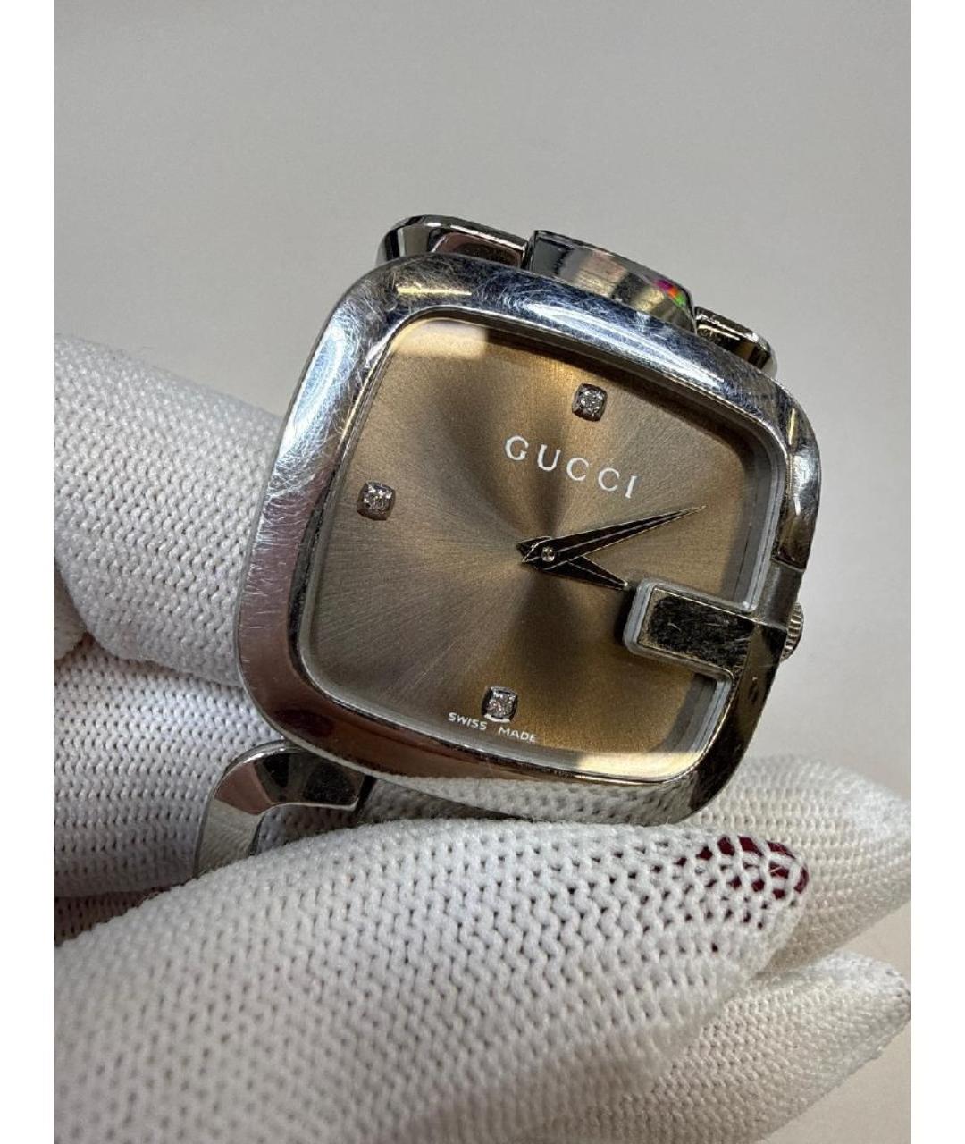 GUCCI Серебряные стальные часы, фото 3
