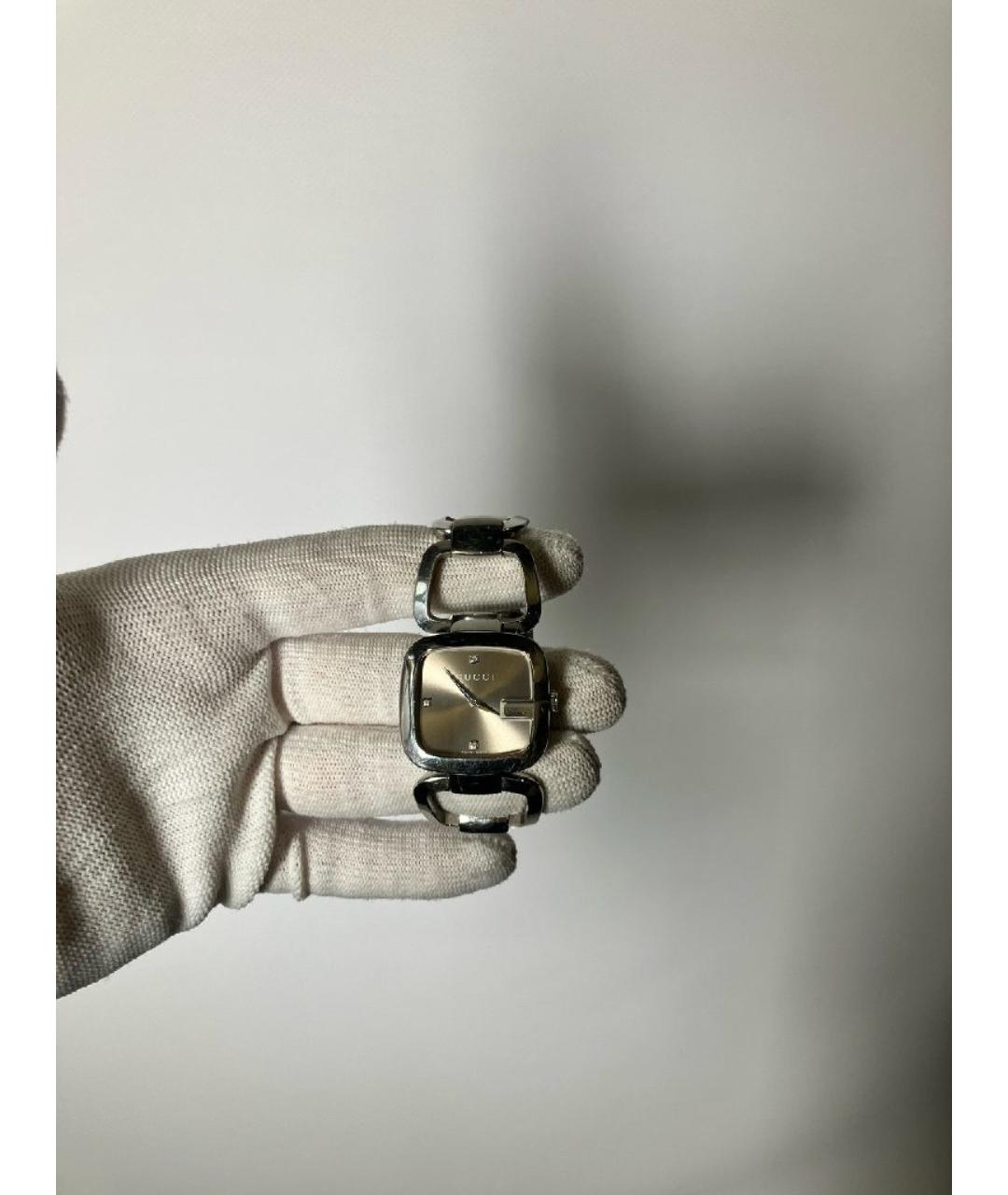 GUCCI Серебряные стальные часы, фото 4