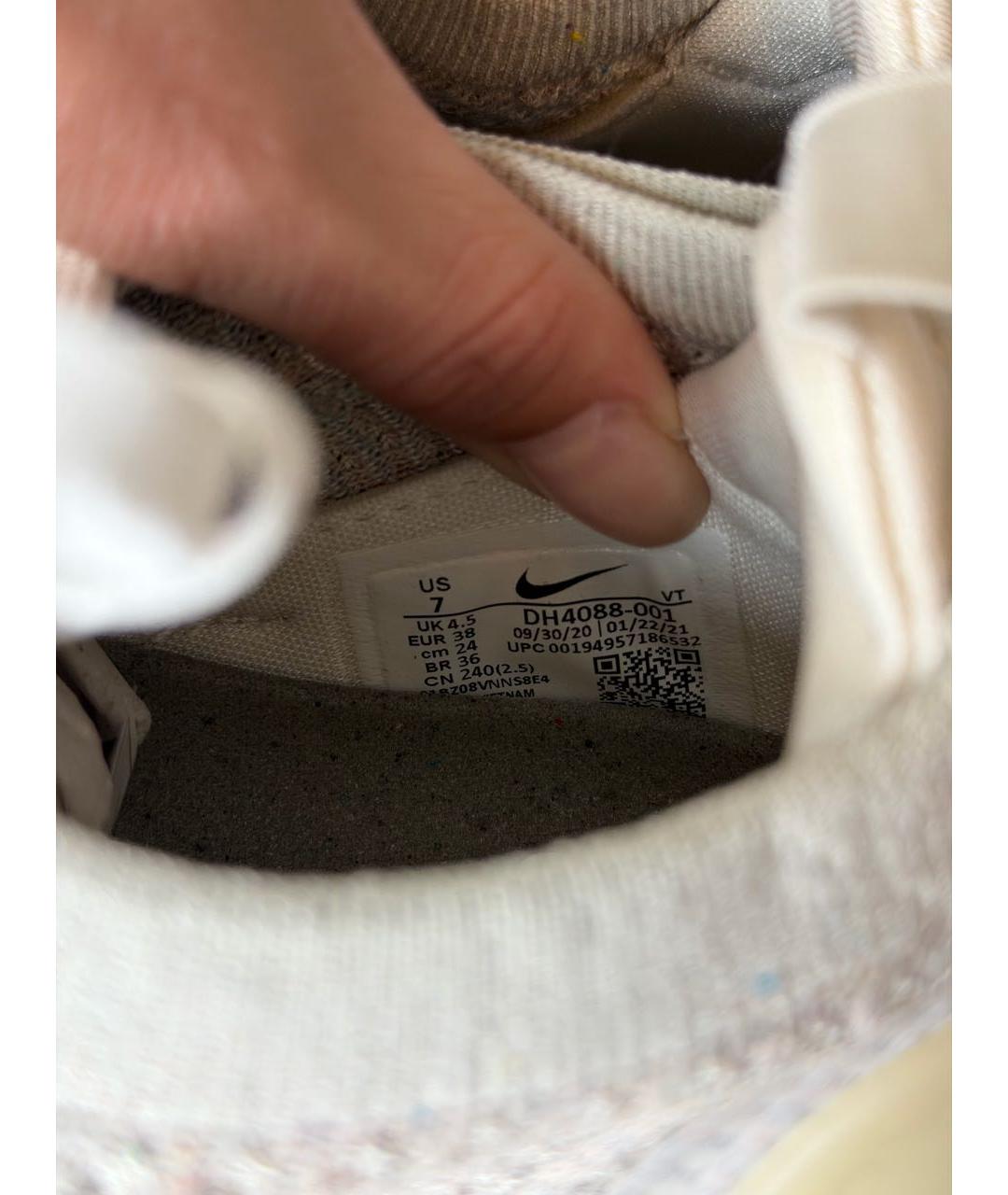 NIKE Бежевые текстильные кроссовки, фото 7