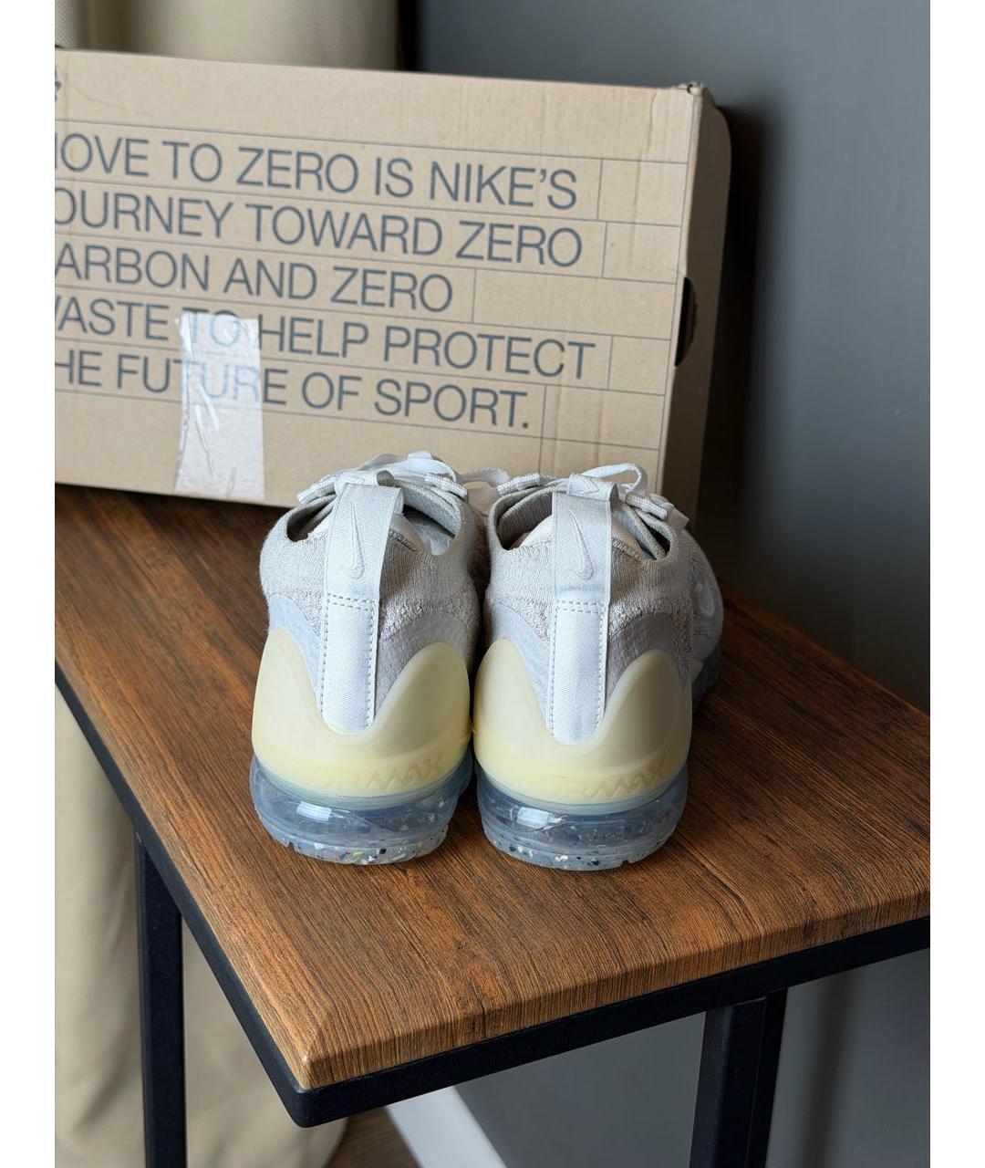 NIKE Бежевые текстильные кроссовки, фото 4