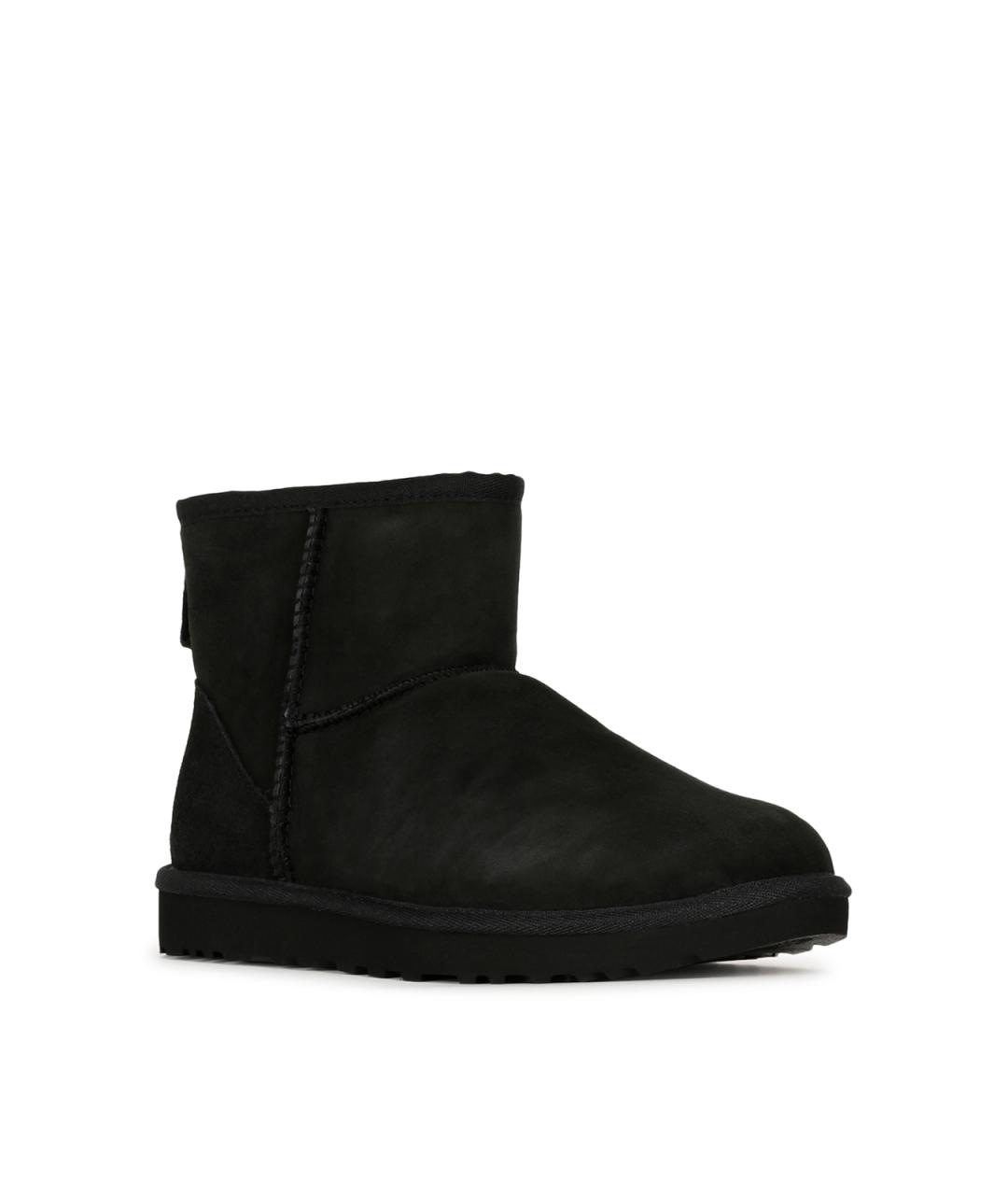 UGG Черные нубуковые ботинки, фото 2
