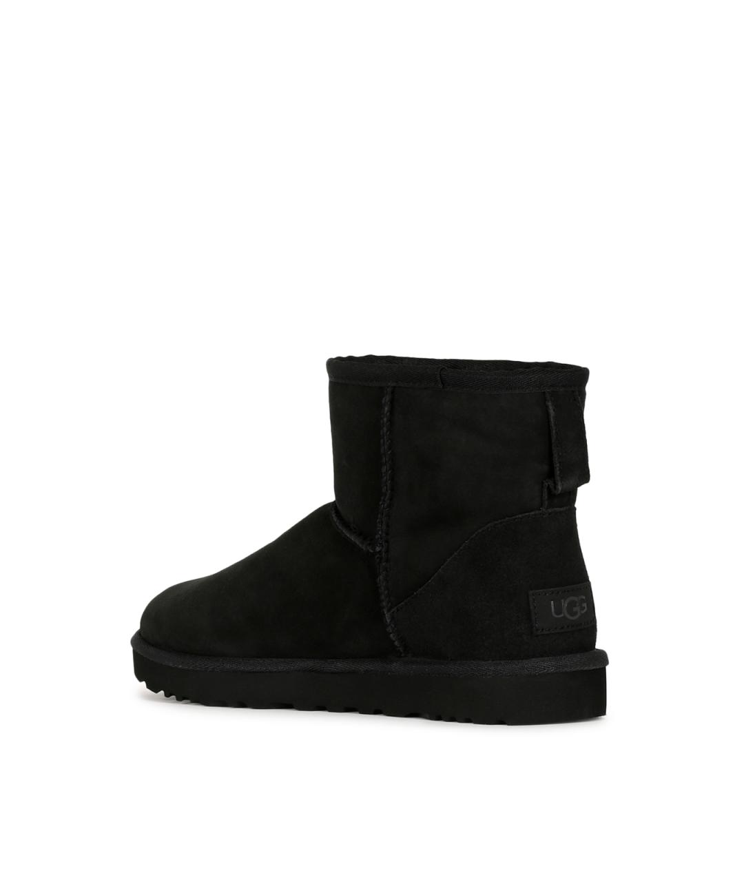 UGG Черные нубуковые ботинки, фото 3