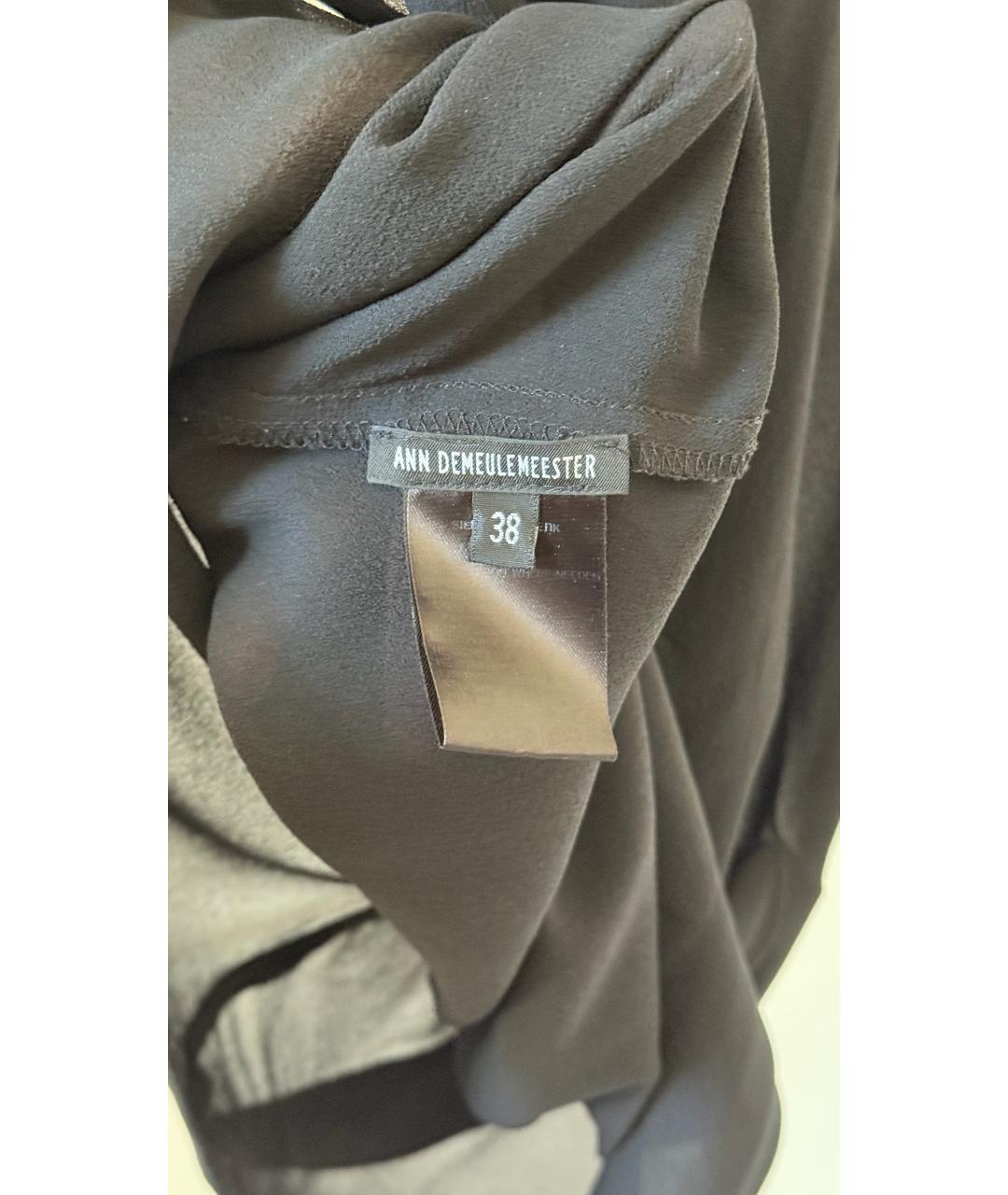 ANN DEMEULEMEESTER Черная майка, фото 6