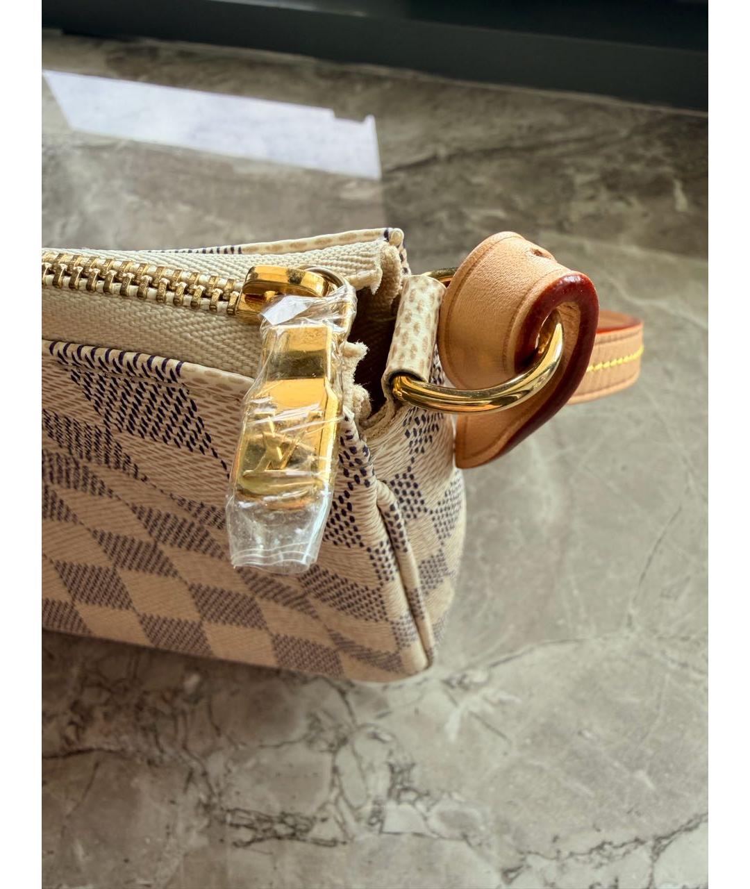 LOUIS VUITTON Белая канва сумка через плечо, фото 6