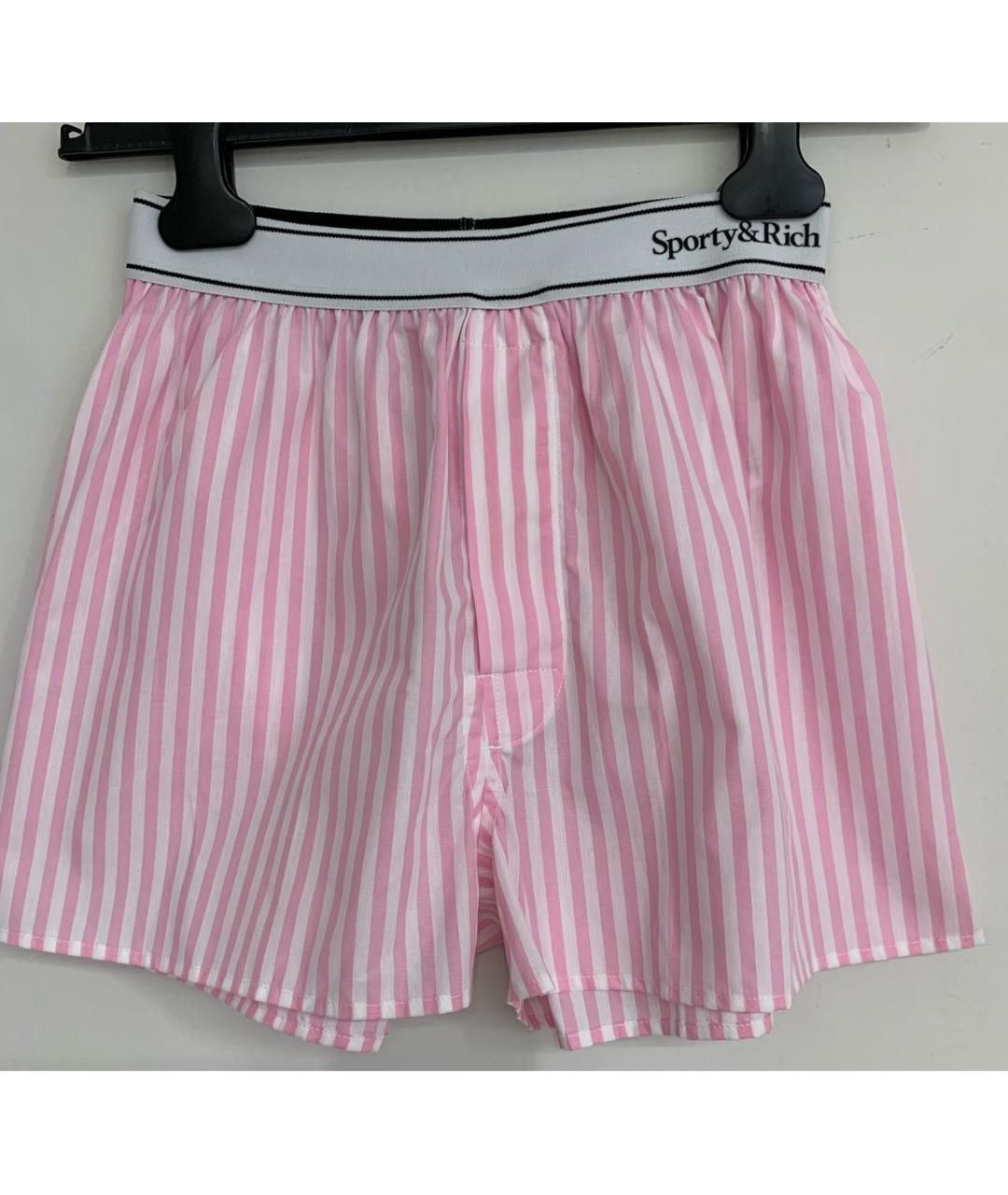 SPORTY AND RICH Розовый хлопковый костюм с брюками, фото 2