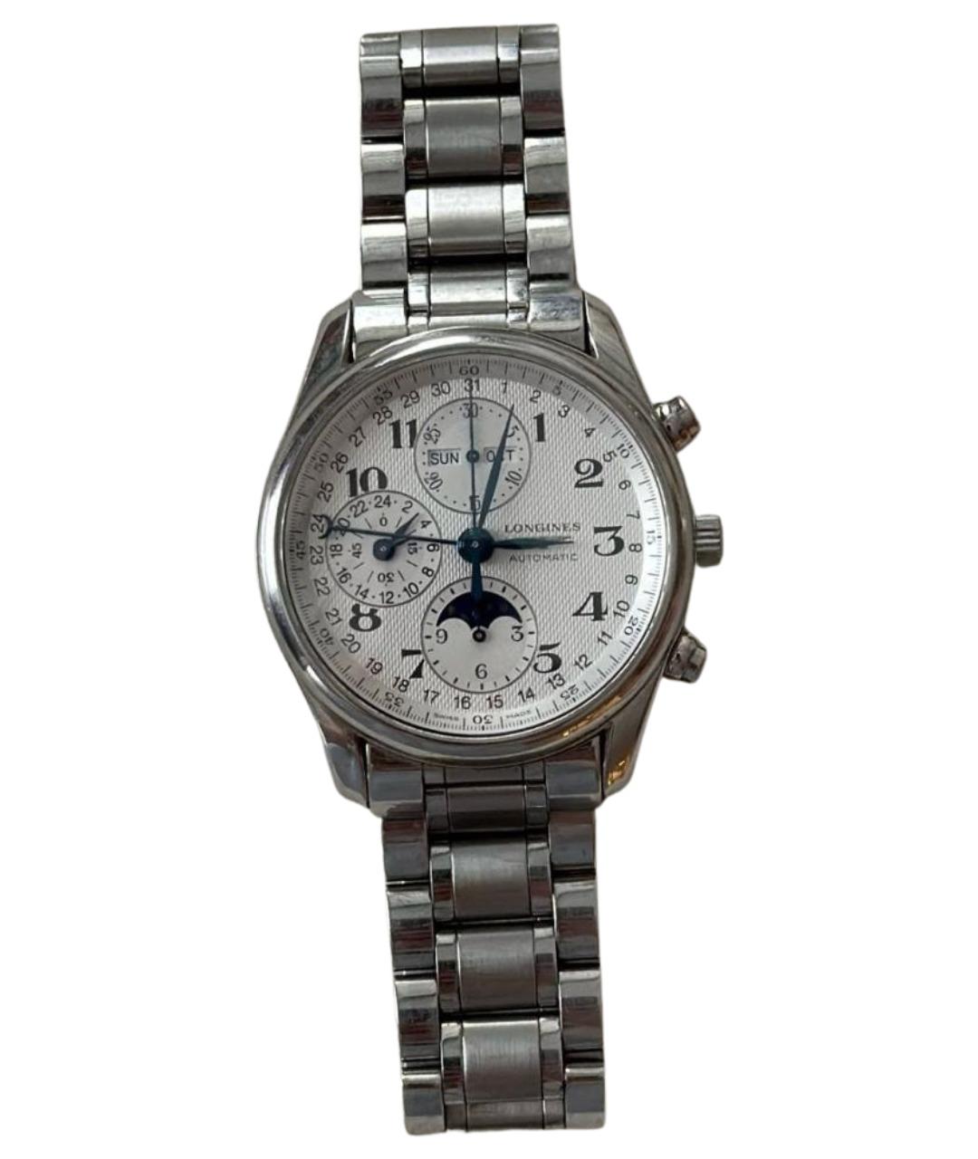 LONGINES Серебряные стальные часы, фото 1