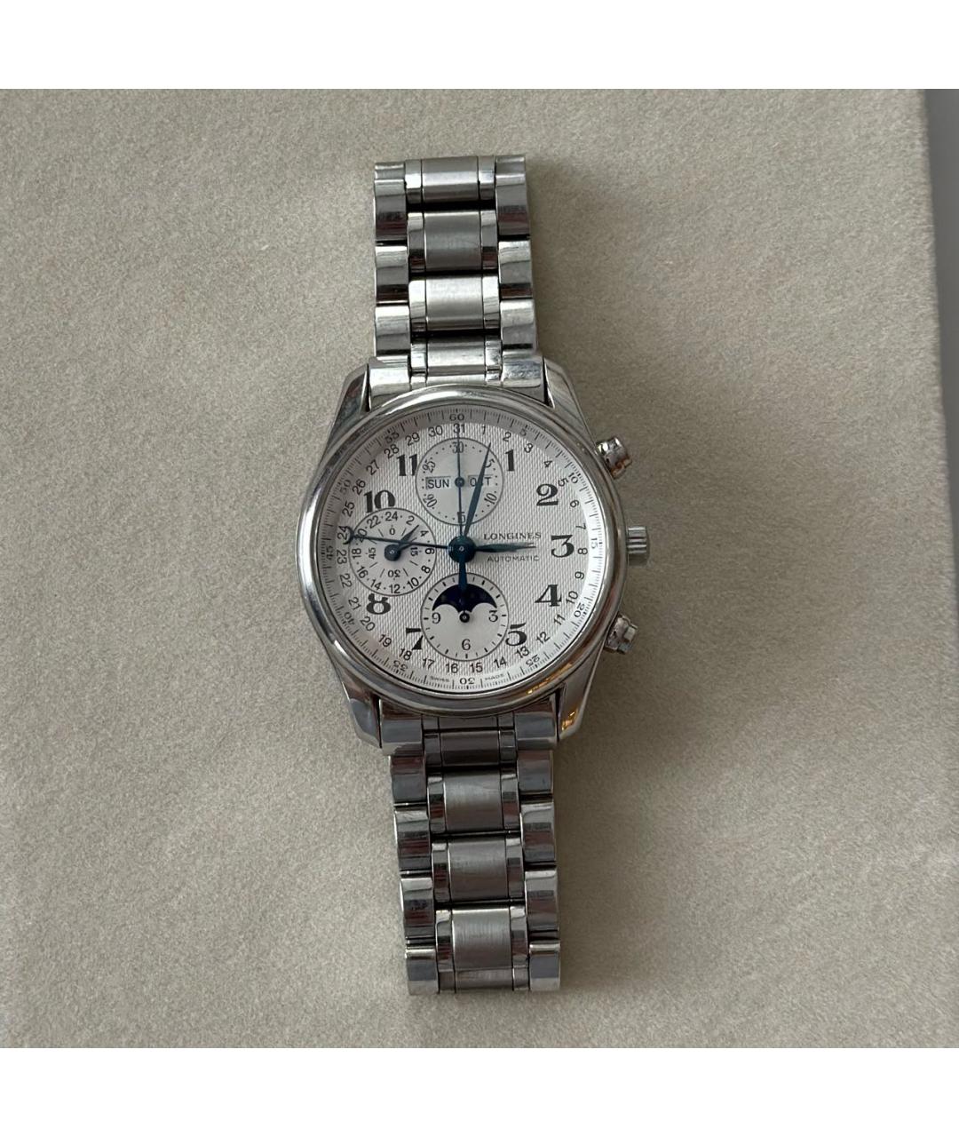 LONGINES Серебряные стальные часы, фото 5
