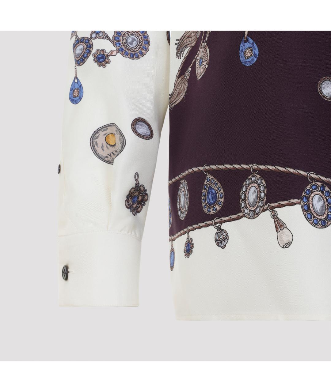 VERSACE Мульти шелковая рубашка, фото 5