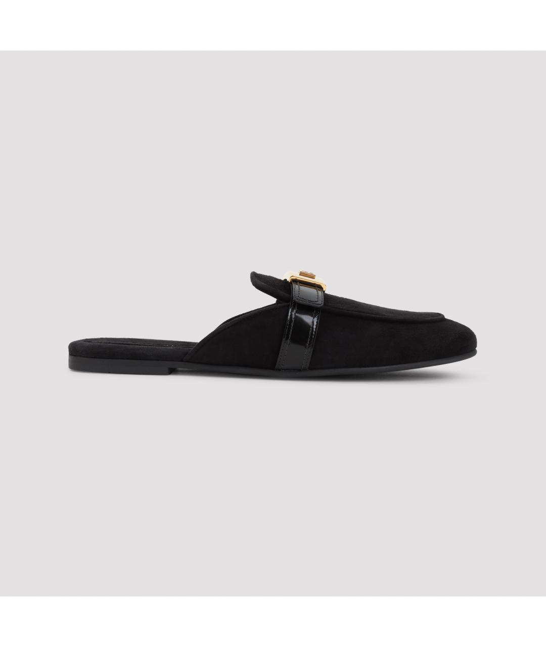 DOLCE&GABBANA Черные замшевые мюли, фото 2