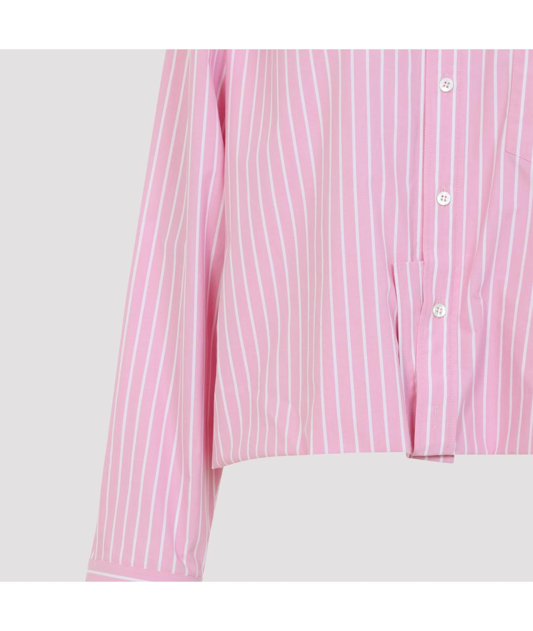 BALENCIAGA Розовая хлопковая рубашка, фото 5