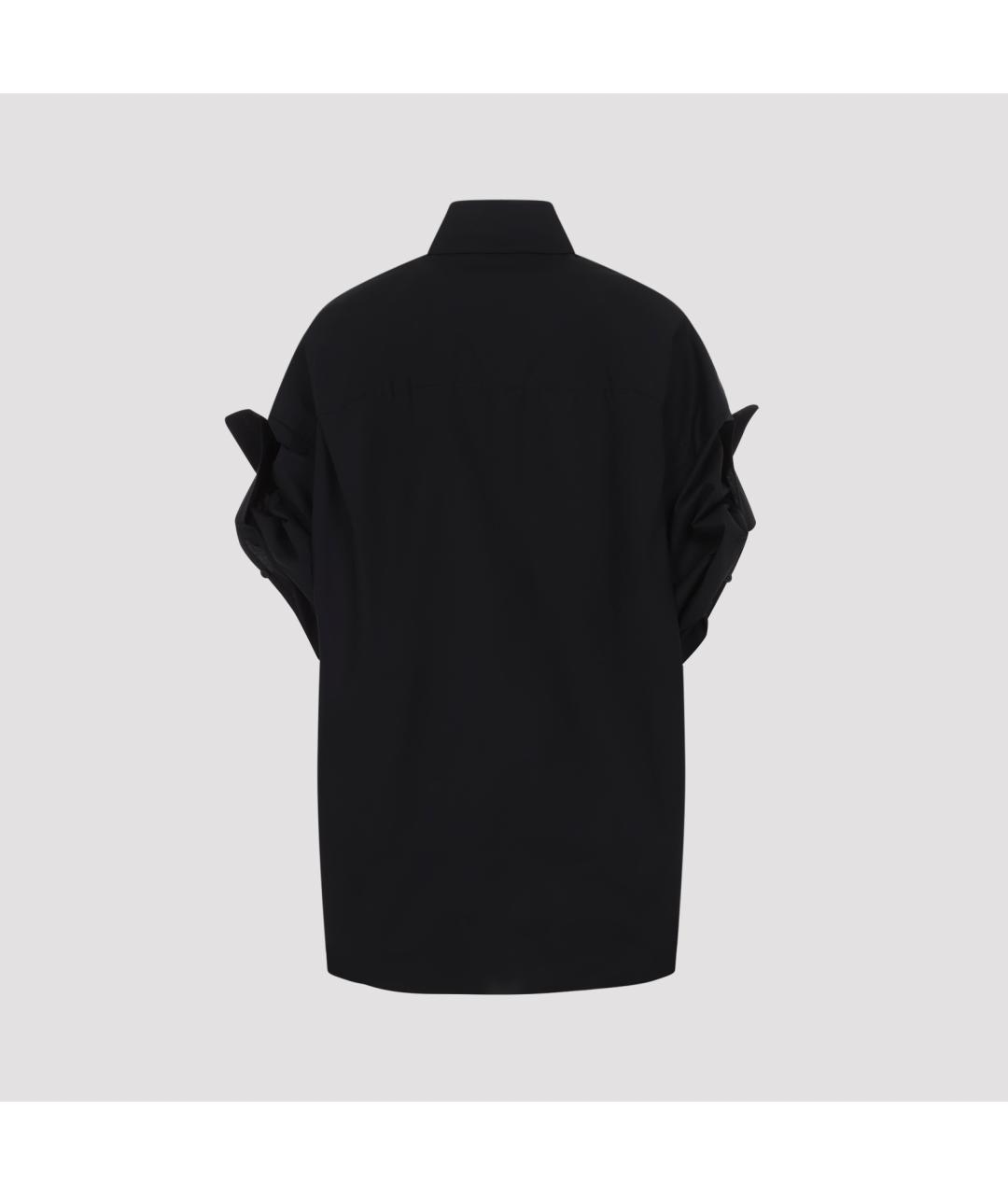 BALENCIAGA Черная хлопковая рубашка, фото 3