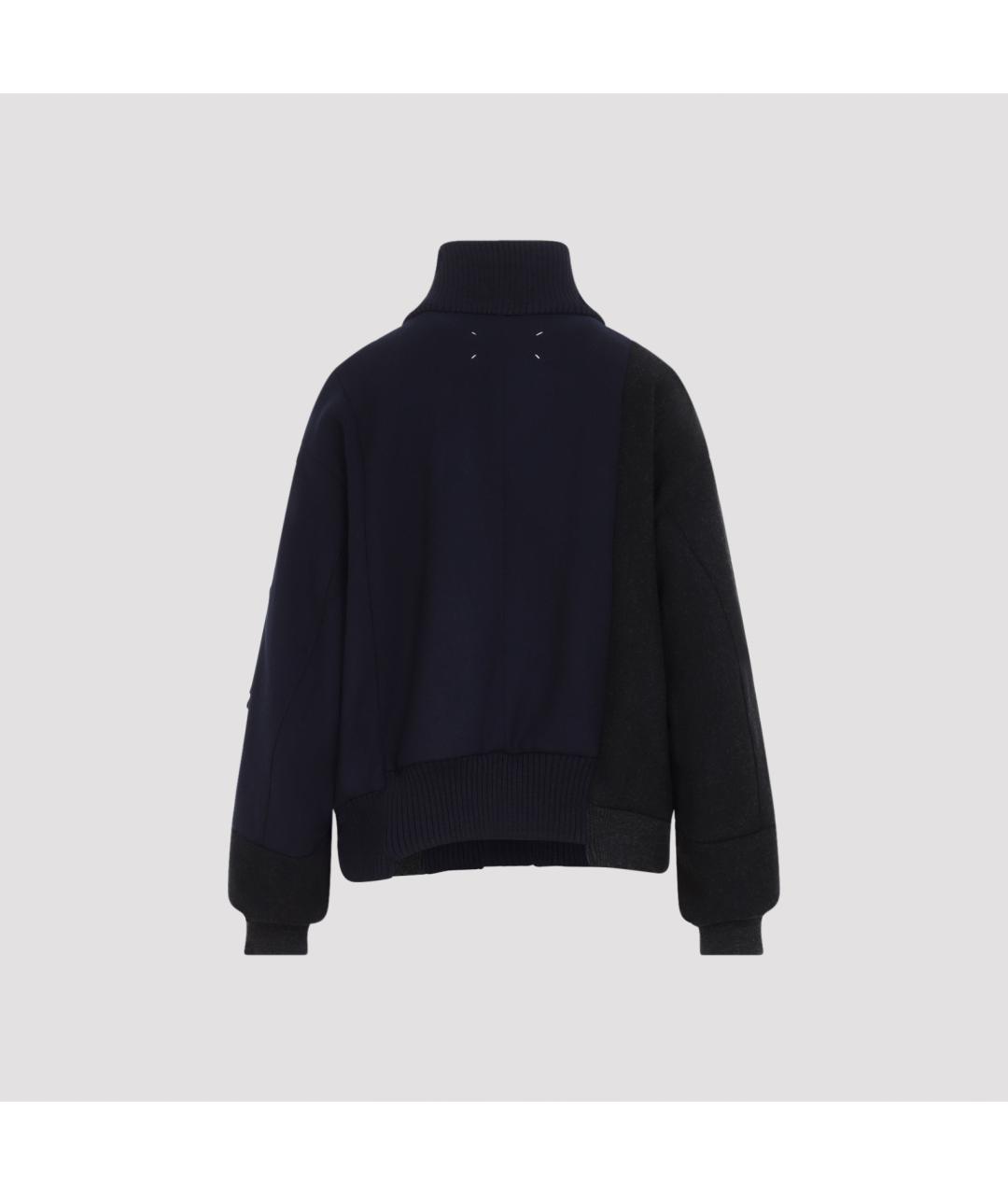 MAISON MARGIELA Темно-синяя шерстяная куртка, фото 3