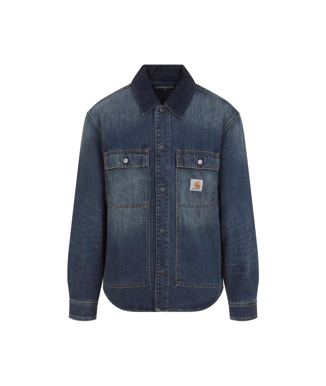 CARHARTT WIP Синяя хлопковая кэжуал рубашка, фото 1