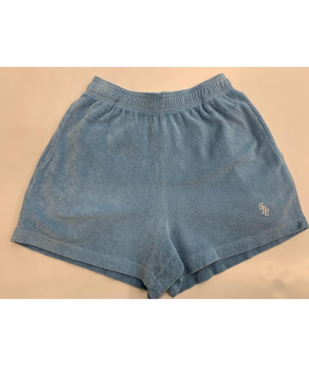SPORTY AND RICH Голубые хлопковые шорты, фото 7