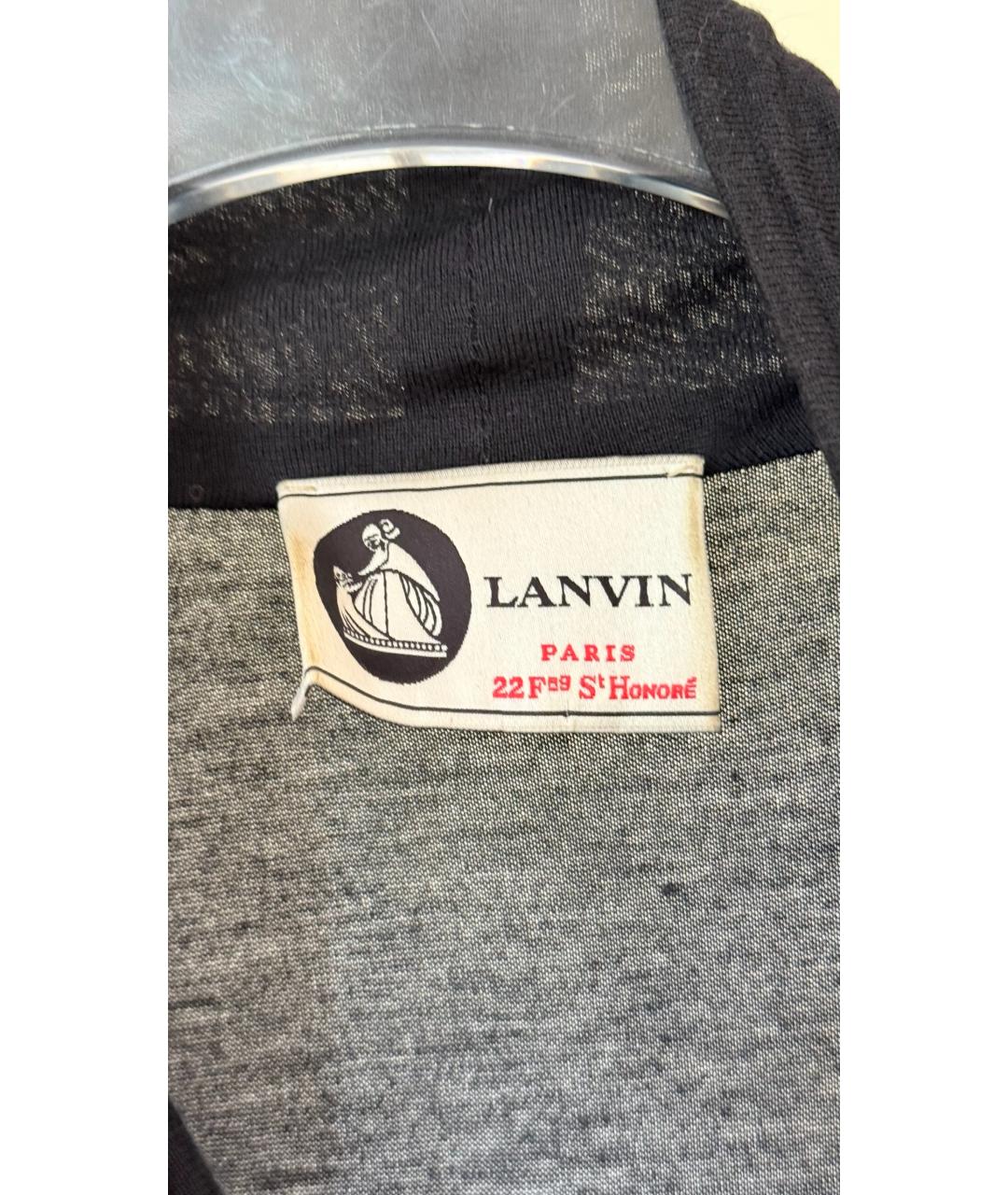 LANVIN Черная майка, фото 5