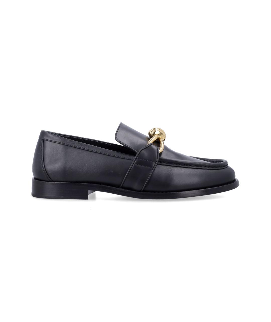 BOTTEGA VENETA Черные кожаные лоферы, фото 4