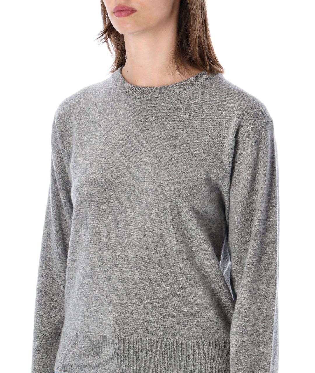 EXTREME CASHMERE Серый кашемировый джемпер / свитер, фото 3