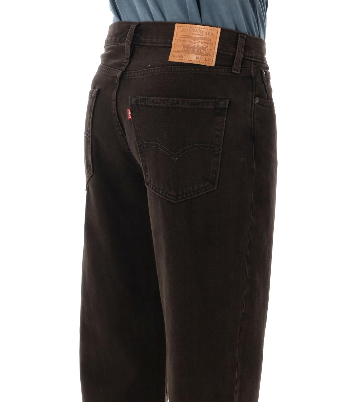 LEVI'S Коричневые прямые джинсы, фото 3