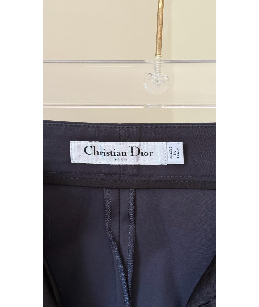 CHRISTIAN DIOR Черные прямые брюки, фото 5