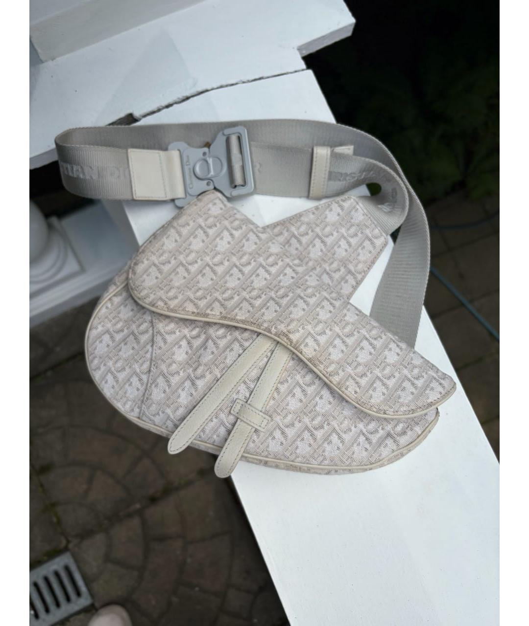 CHRISTIAN DIOR Белая сумка на плечо, фото 2