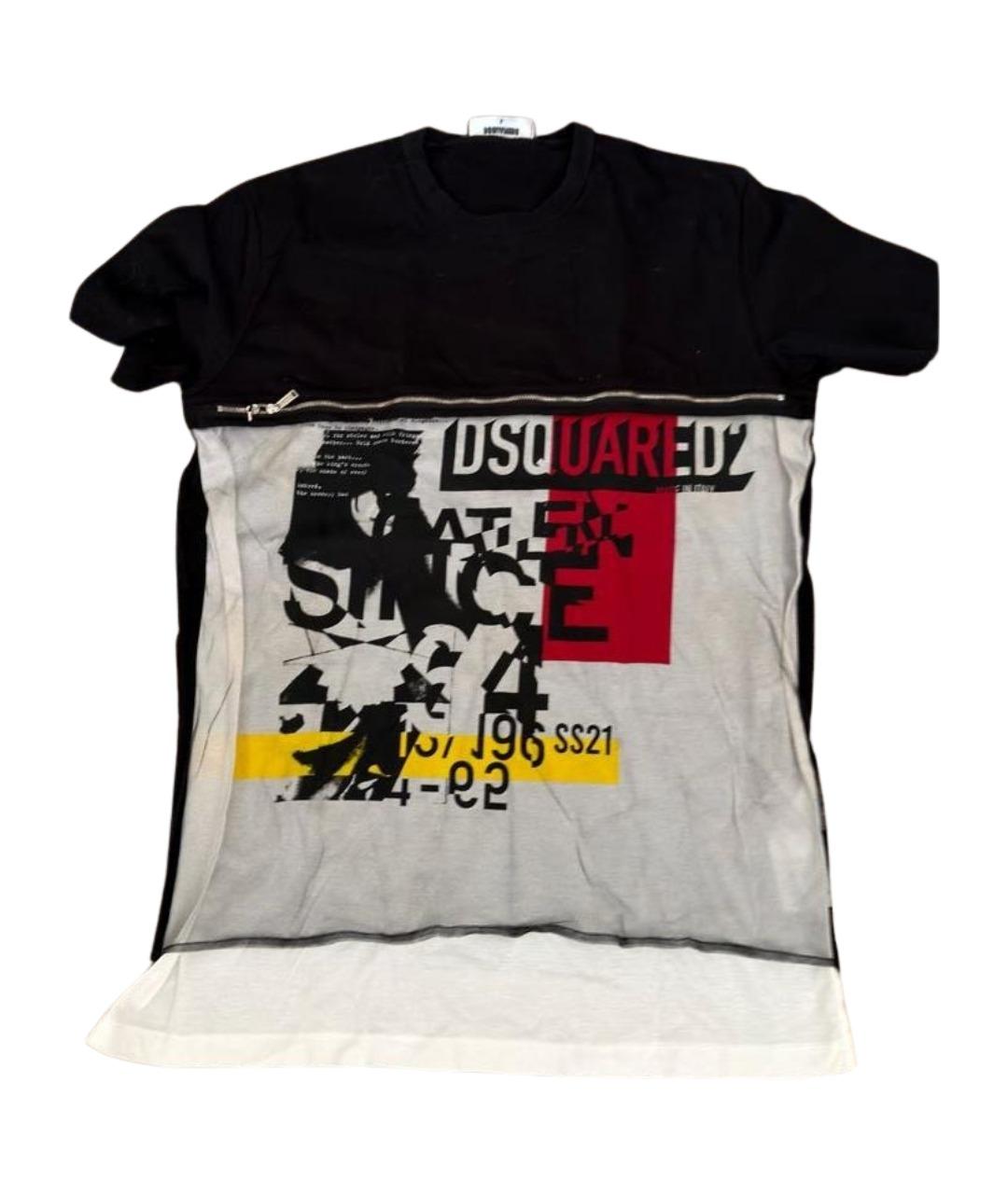 DSQUARED2 Черная хлопковая футболка, фото 1