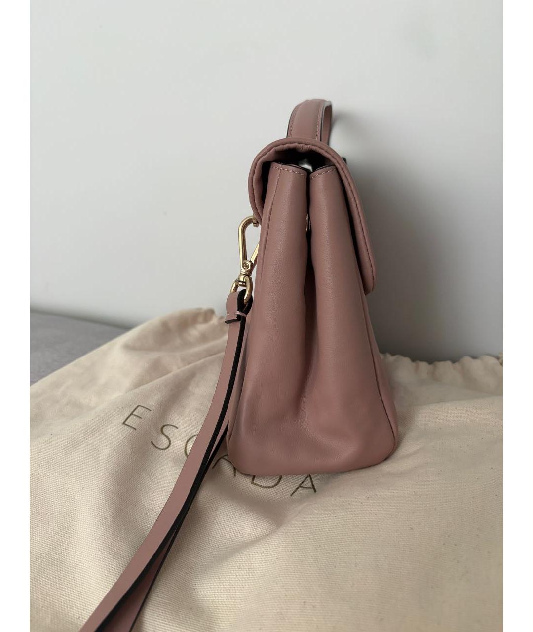 ESCADA Розовая кожаная сумка через плечо, фото 3