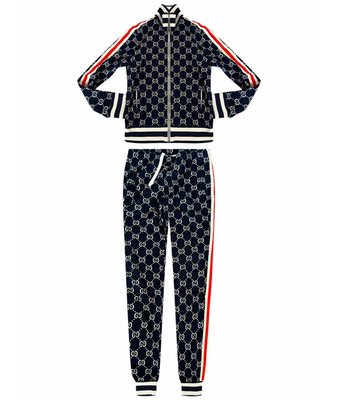 GUCCI Мульти хлопко-эластановый спортивный костюм, фото 1