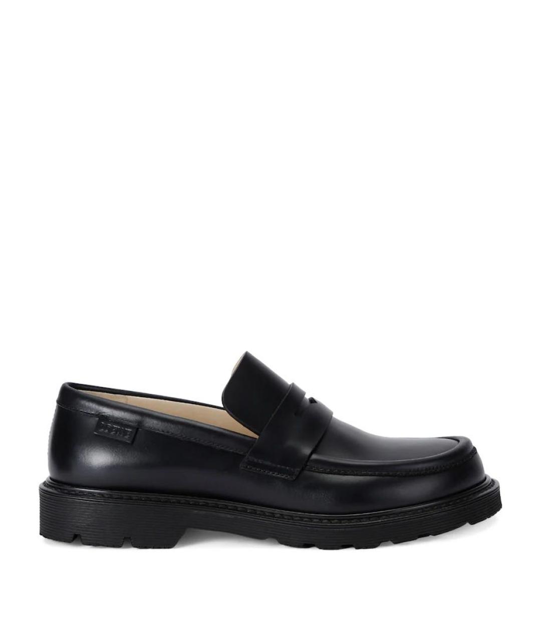 LOEWE Черные кожаные лоферы, фото 7