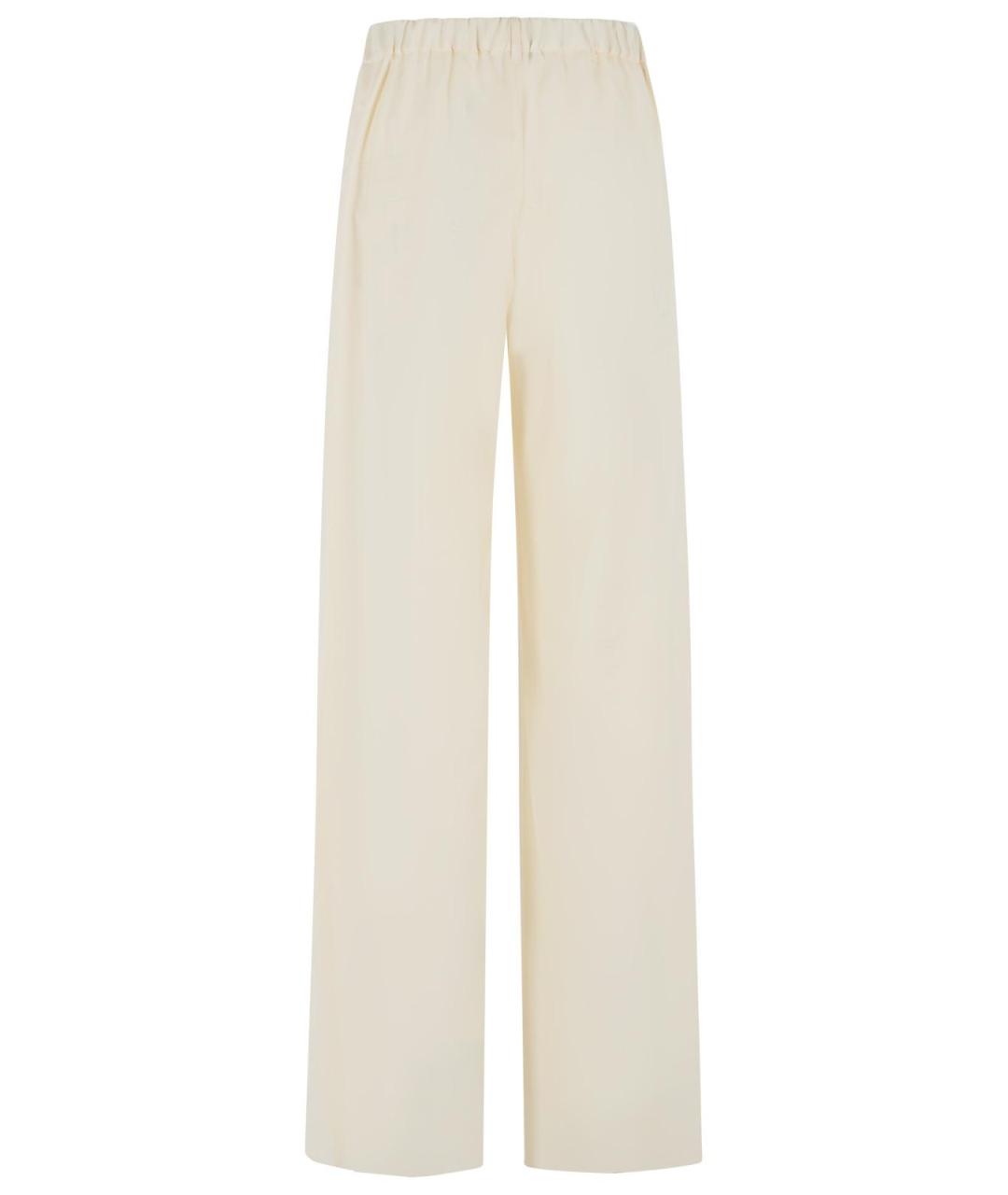 MAX MARA Белые прямые брюки, фото 3