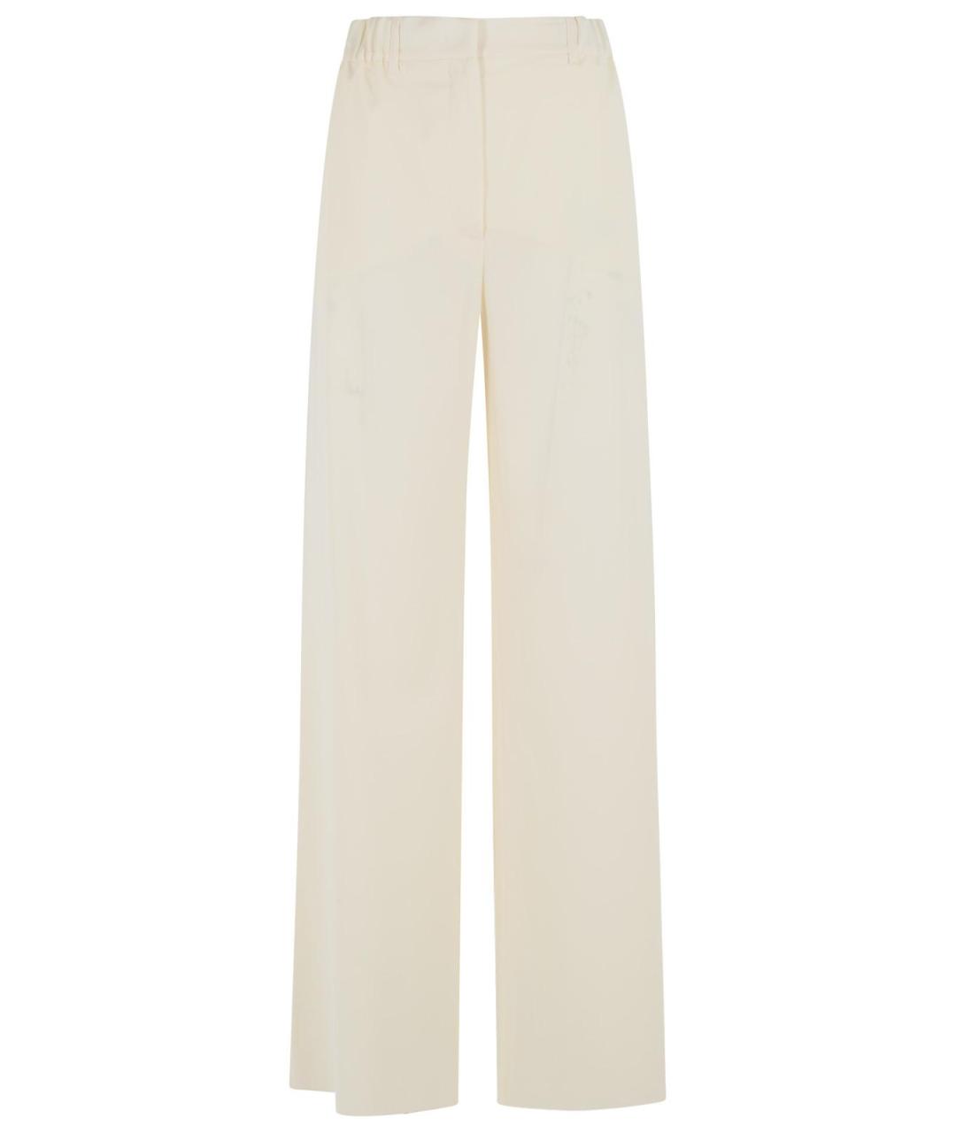 MAX MARA Белые прямые брюки, фото 1