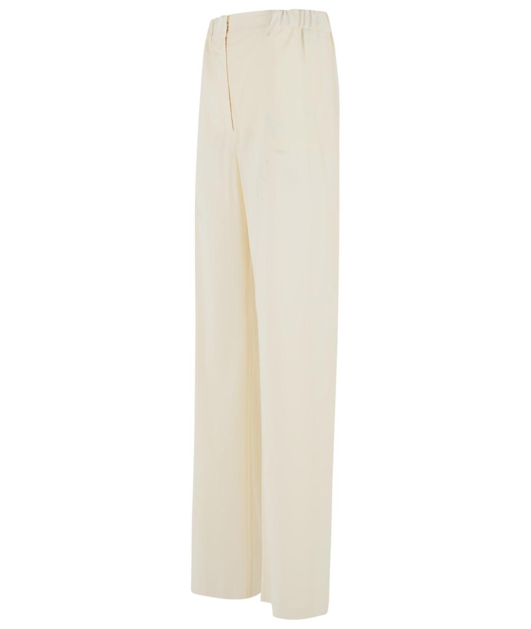 MAX MARA Белые прямые брюки, фото 2
