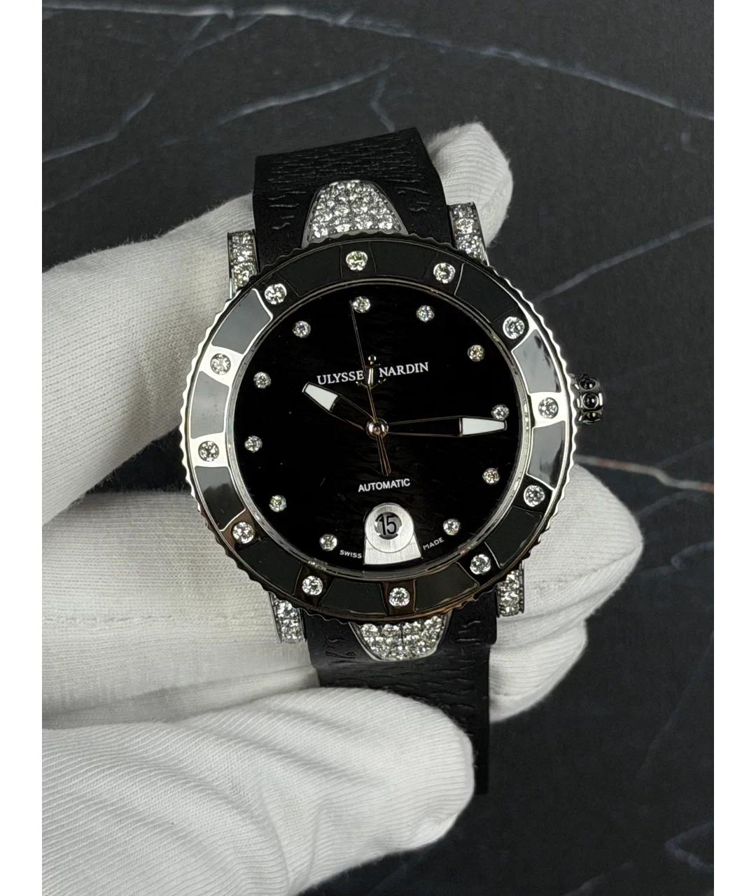 Ulysse Nardin Черные металлические часы, фото 2
