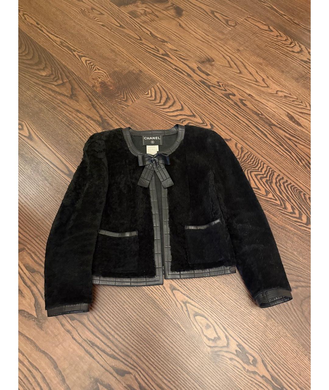 CHANEL Черная дубленка, фото 9