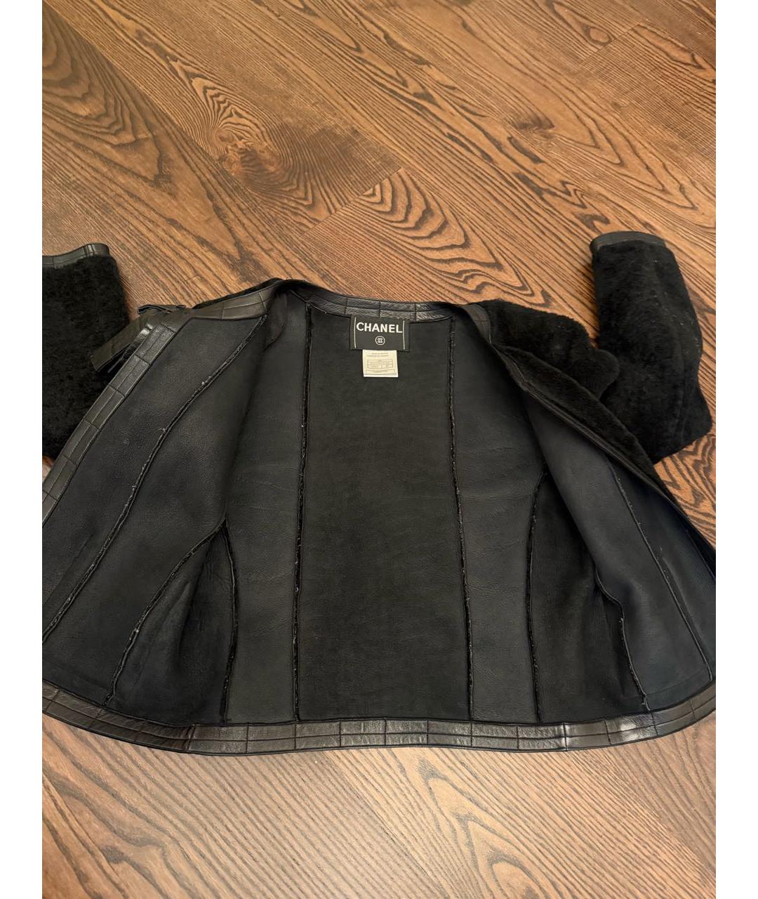 CHANEL Черная дубленка, фото 7