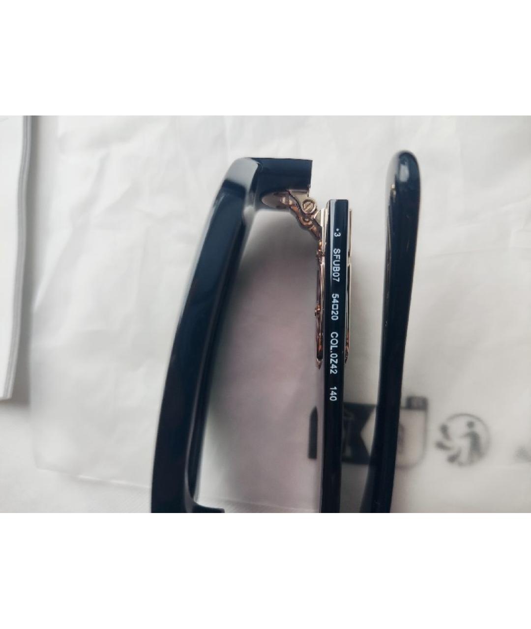 FURLA Черные пластиковые солнцезащитные очки, фото 4