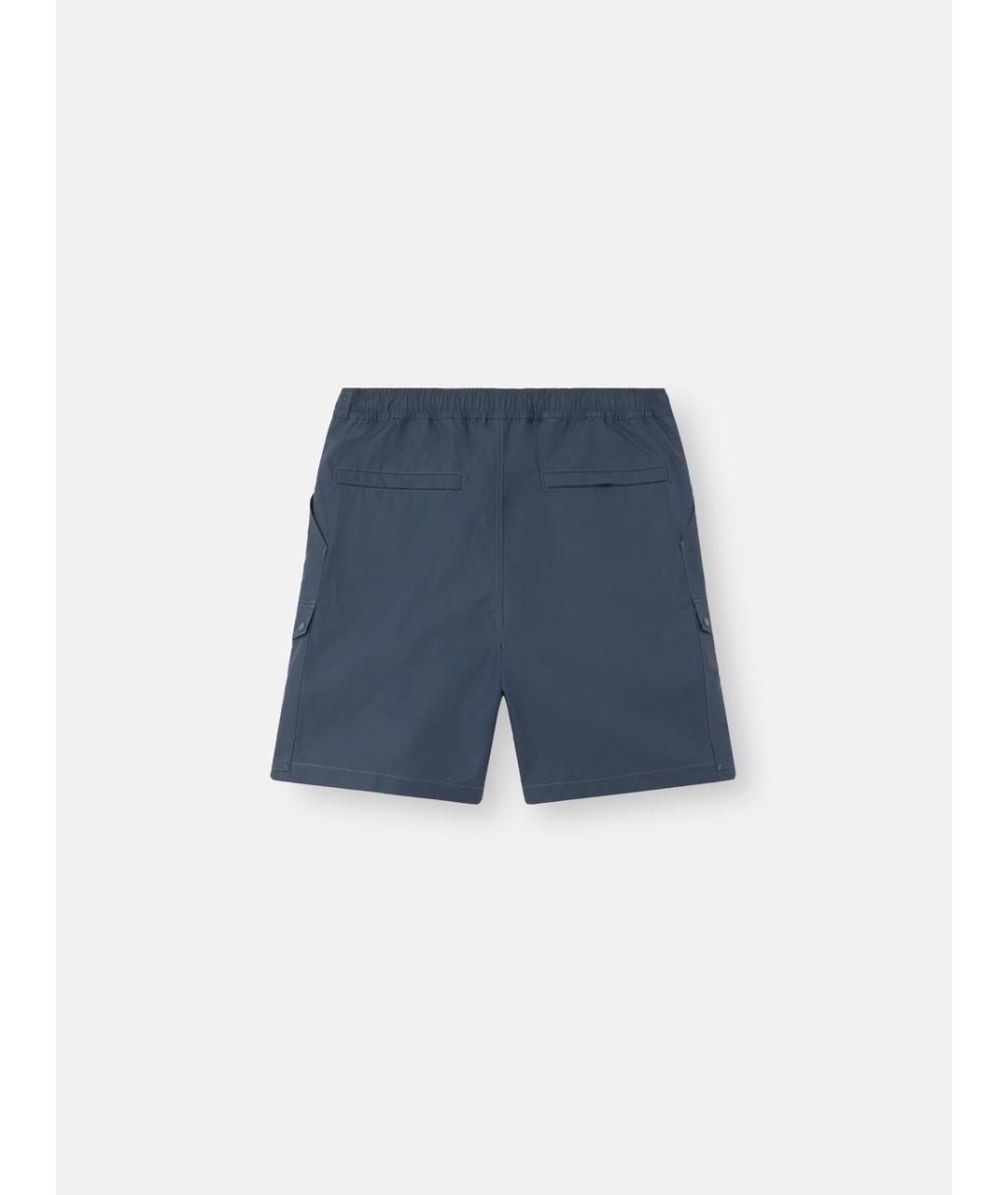 STONE ISLAND Синие хлопковые шорты, фото 2