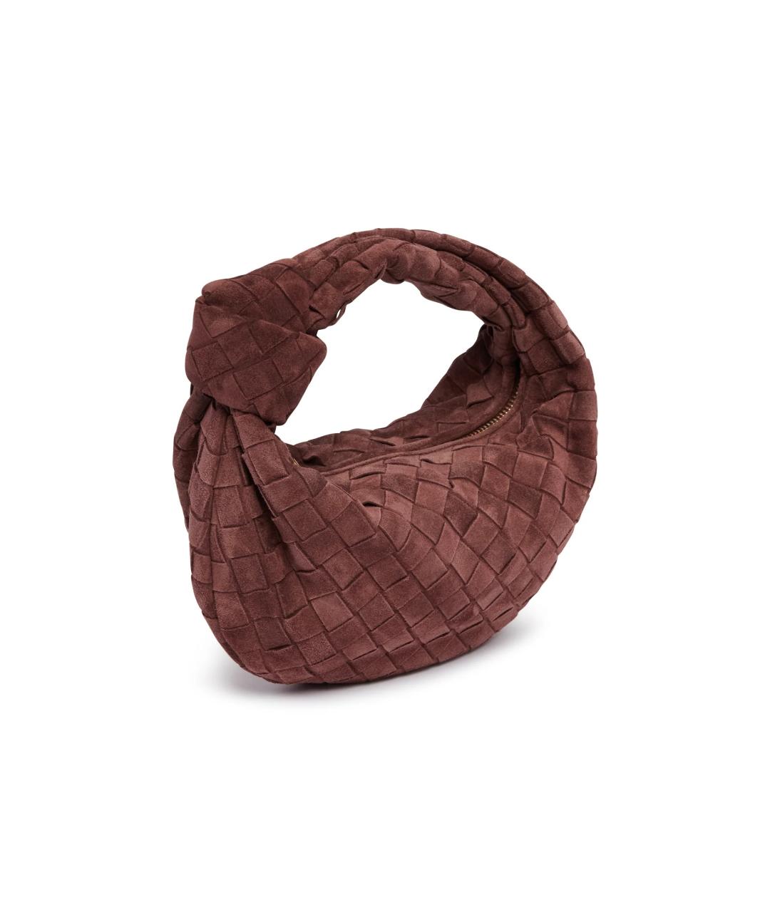 BOTTEGA VENETA Коричневая кожаная сумка с короткими ручками, фото 2