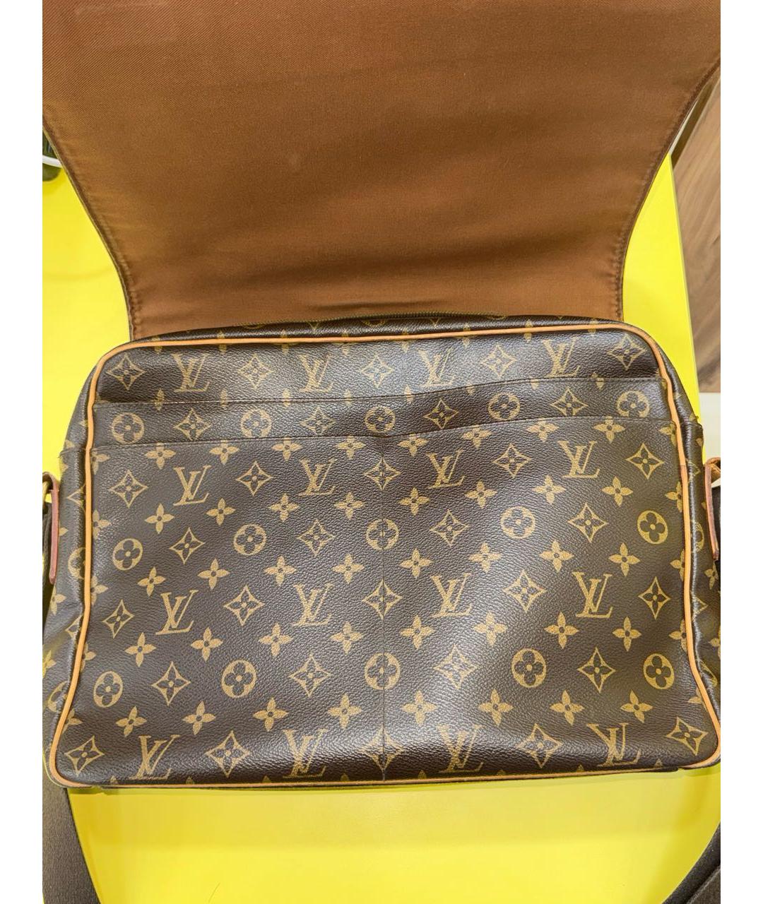 LOUIS VUITTON Коричневая канва сумка на плечо, фото 8