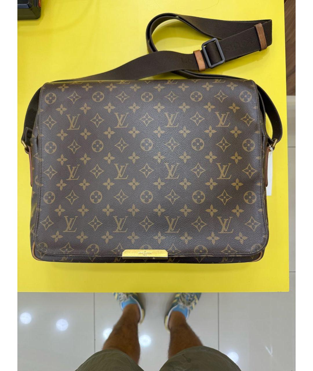 LOUIS VUITTON Коричневая канва сумка на плечо, фото 9