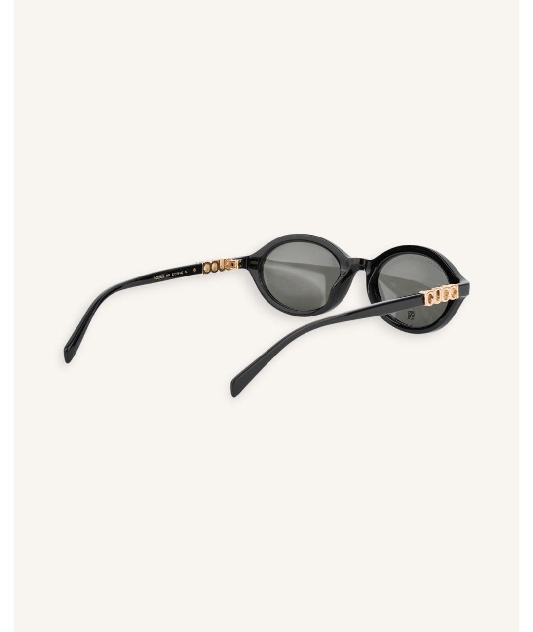 GUCCI Черные пластиковые солнцезащитные очки, фото 4