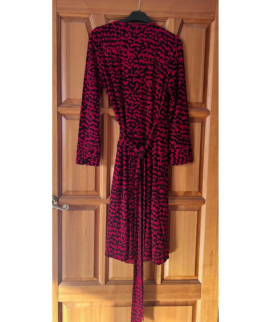 DIANE VON FURSTENBERG Красное шелковое повседневное платье, фото 2