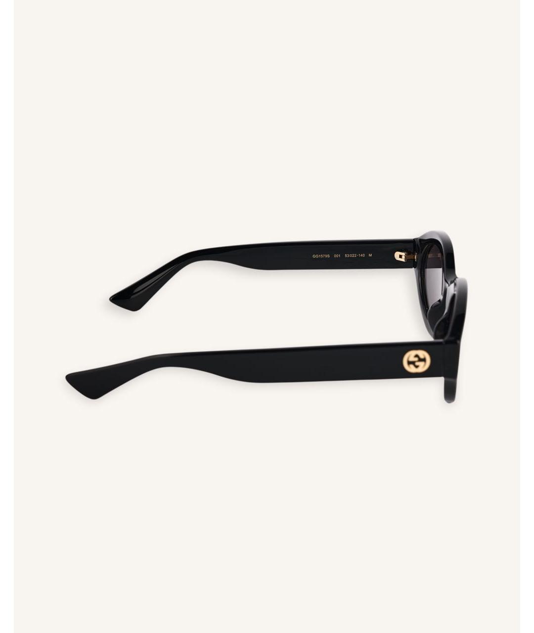 GUCCI Черные пластиковые солнцезащитные очки, фото 3