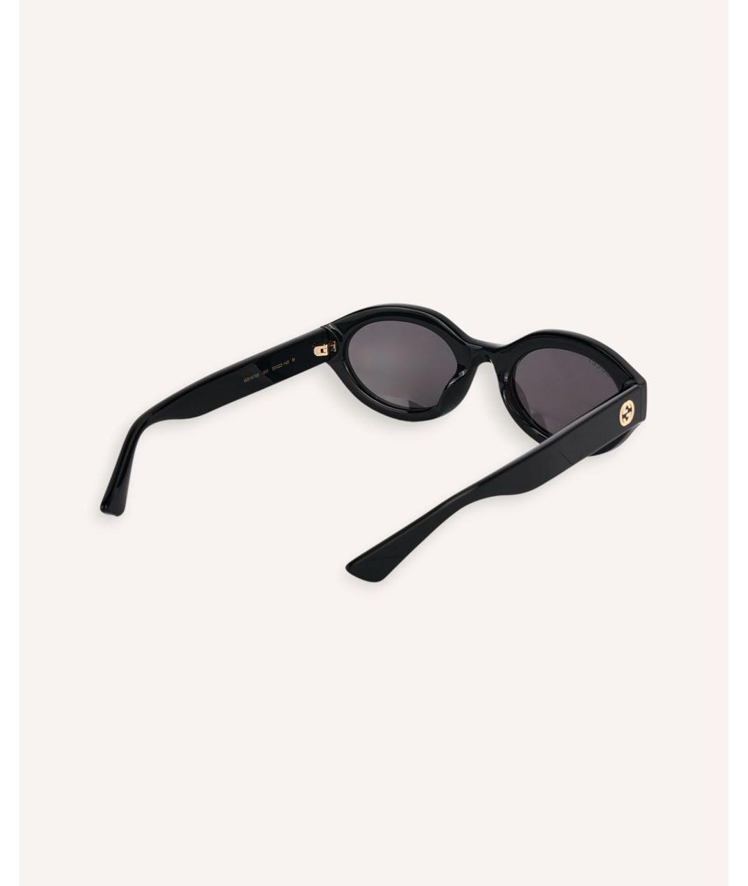 GUCCI Черные пластиковые солнцезащитные очки, фото 4
