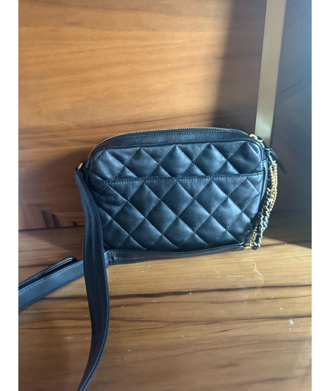 CHANEL Черная кожаная сумка через плечо, фото 4
