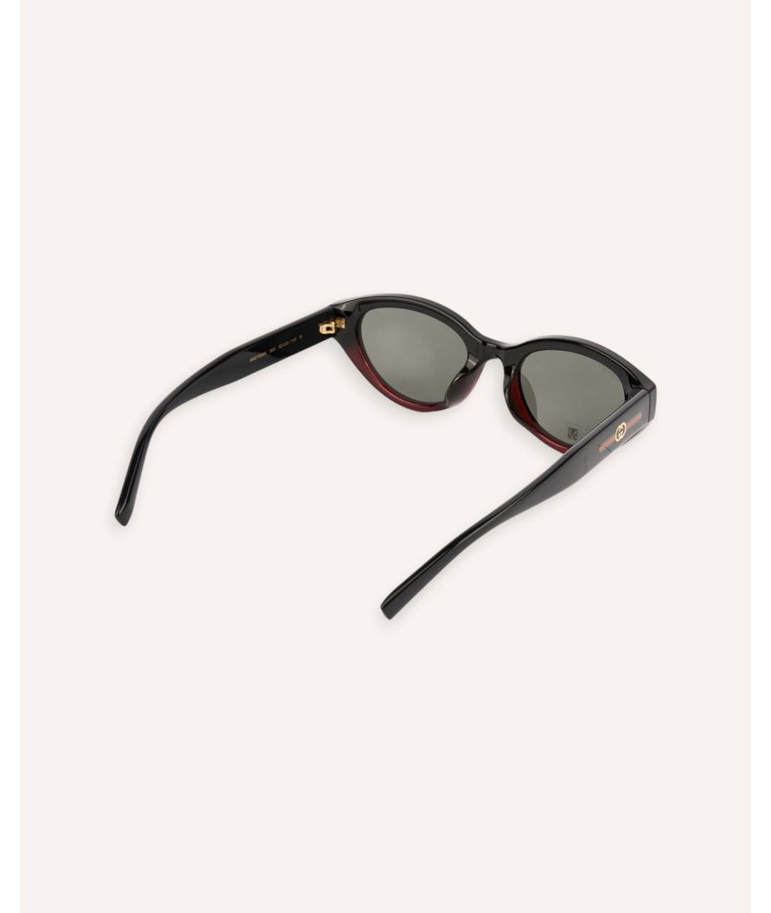 GUCCI Черные пластиковые солнцезащитные очки, фото 2