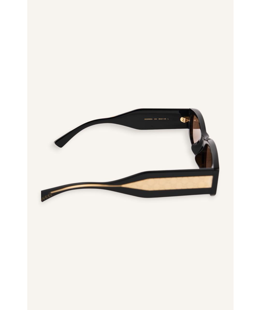 GUCCI Черные пластиковые солнцезащитные очки, фото 4