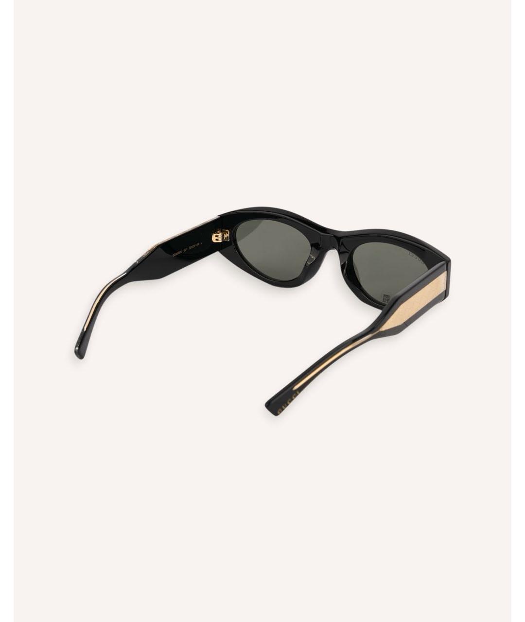 GUCCI Черные пластиковые солнцезащитные очки, фото 4