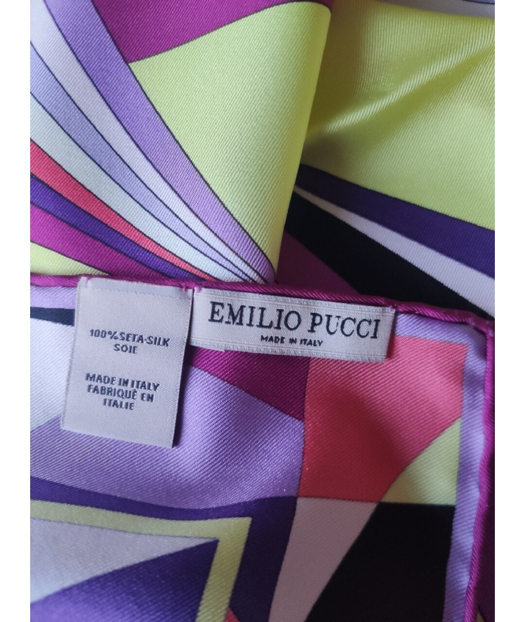 EMILIO PUCCI Мульти шелковый платок, фото 7