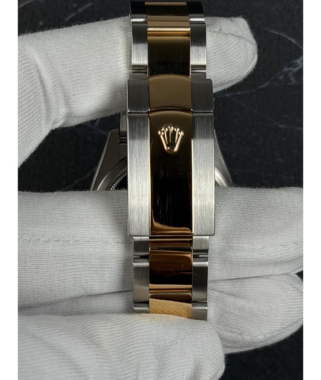 ROLEX Зеленые часы из желтого золота, фото 6